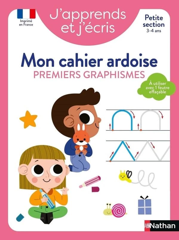 J'apprends et j'écris : Premiers graphismes ; P2 ; Mon cahier ardoise