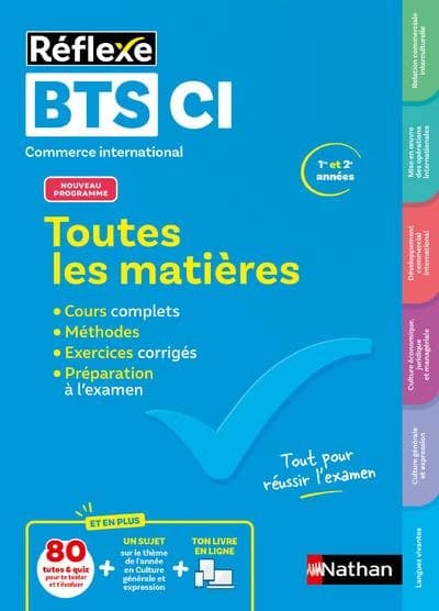 Réflexe BTS : CI ; Toutes les matières ; 1re et 2e années (édition 2025)