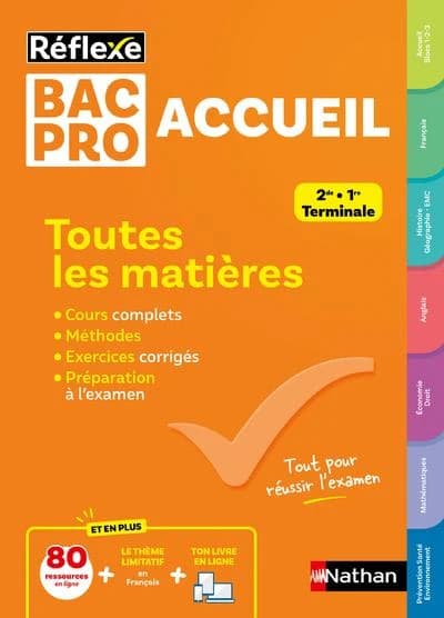 Réflexe Bac pro : Accueil ; Toutes les matières ; 2de, 1re, Terminale (édition 2025)
