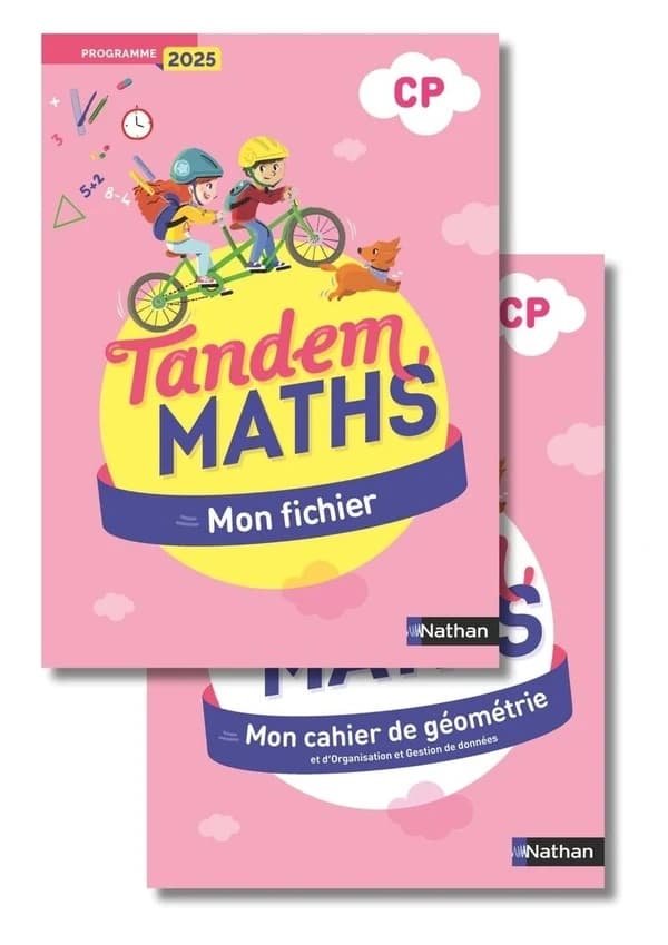 Tandem : Mathématiques ; CP ; Fichier de l'élève + Cahier de géométrie (édition 2025)