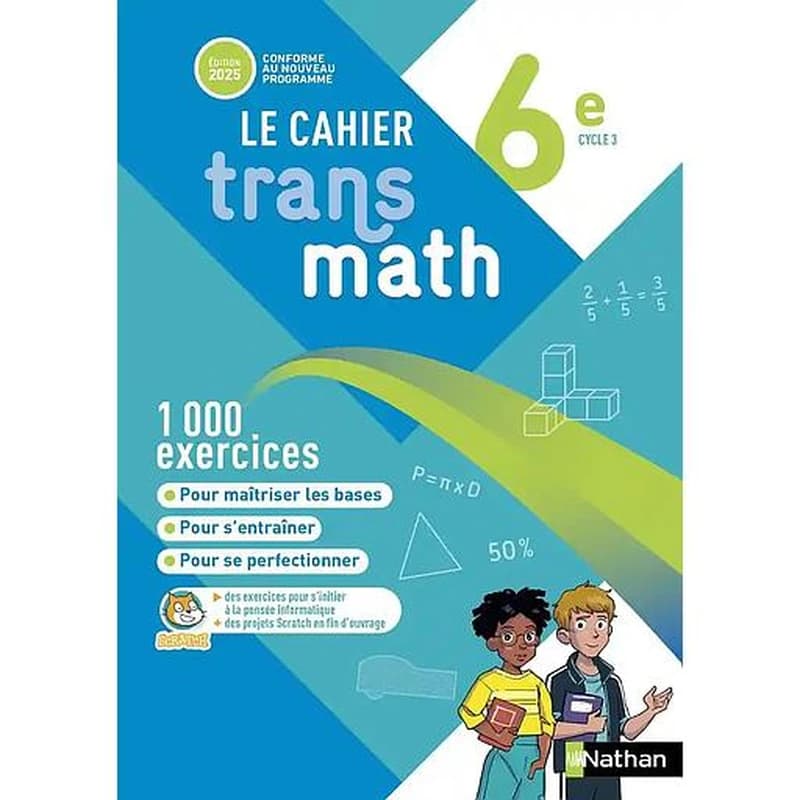 Transmath : Mathématiques ; 6e ; Cahier de l'élève (édition 2025)