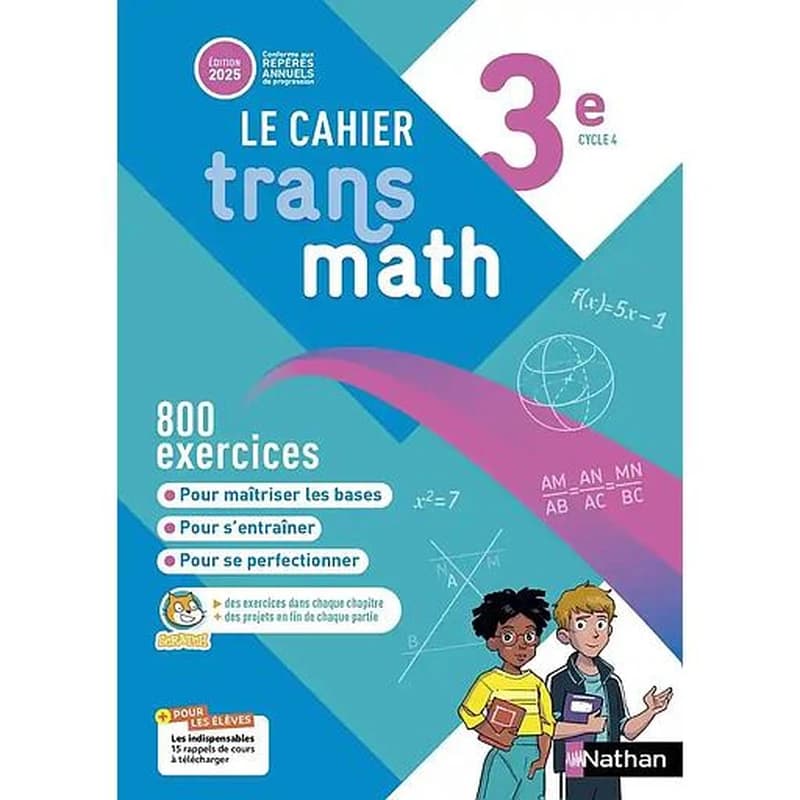 Transmath : Mathématiques ; 3e ; Cahier de l'élève (édition 2025)