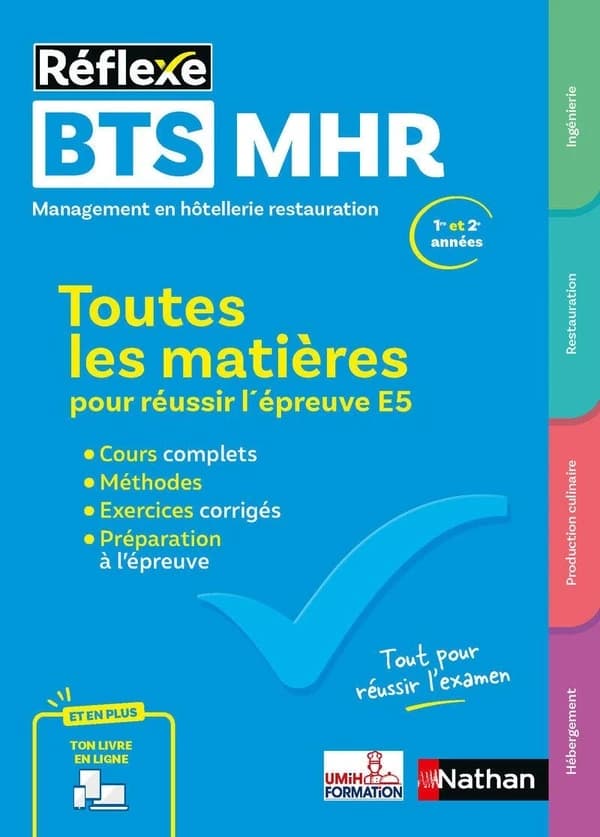 Management en hôtellerie-restauration BTS 1re et 2e année