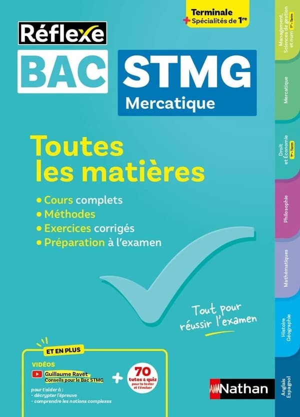Toutes mles matières Bac STMG Mercatique Terminale + Spécialités de 1re