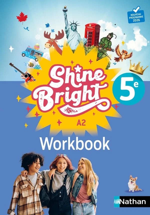 Shine Bright : Anglais ; 5e ; Workbook (édition 2026)