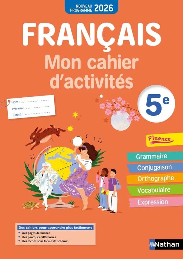 Français ; 5e ; Mon cahier d'activités (édition 2026)