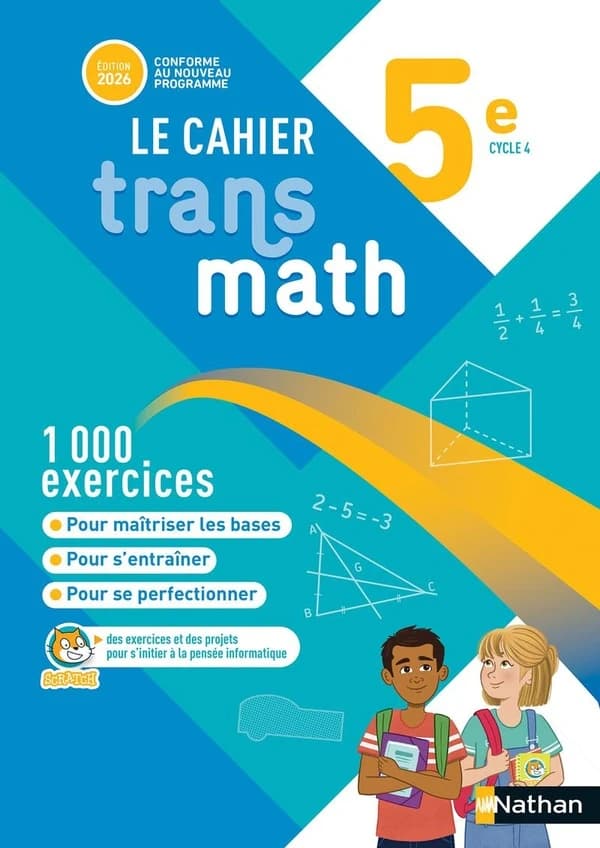 Transmath : 5e ; Le cahier élève (édition 2026)