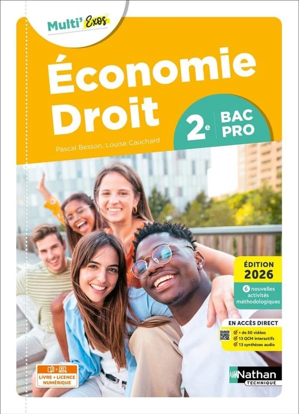 Économie-Droit ; 2de Bac Pro (édition 2026)