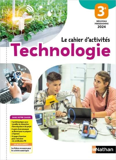 Technologie ; 3e ; Le cahier d'activités (édition 2026)