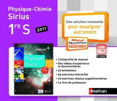 SIRIUS : physique-chimie ; 1ère S ; clé USB