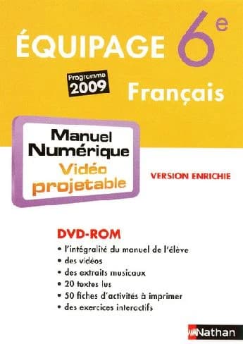 Français, 6e : programme 2009