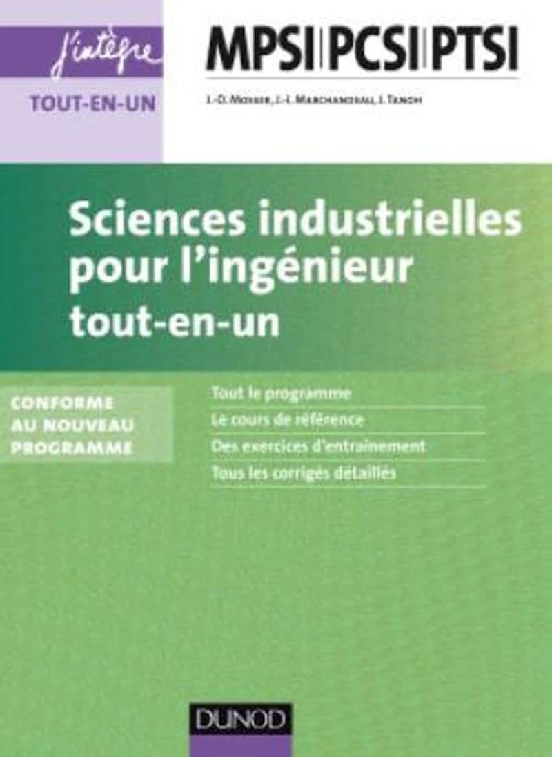 CAMPUS SCIENCES INDUSTRIELLES POUR L'INGENIEUR TOUT-EN-UN MPSI-PCSI-PTSI - 2E ED