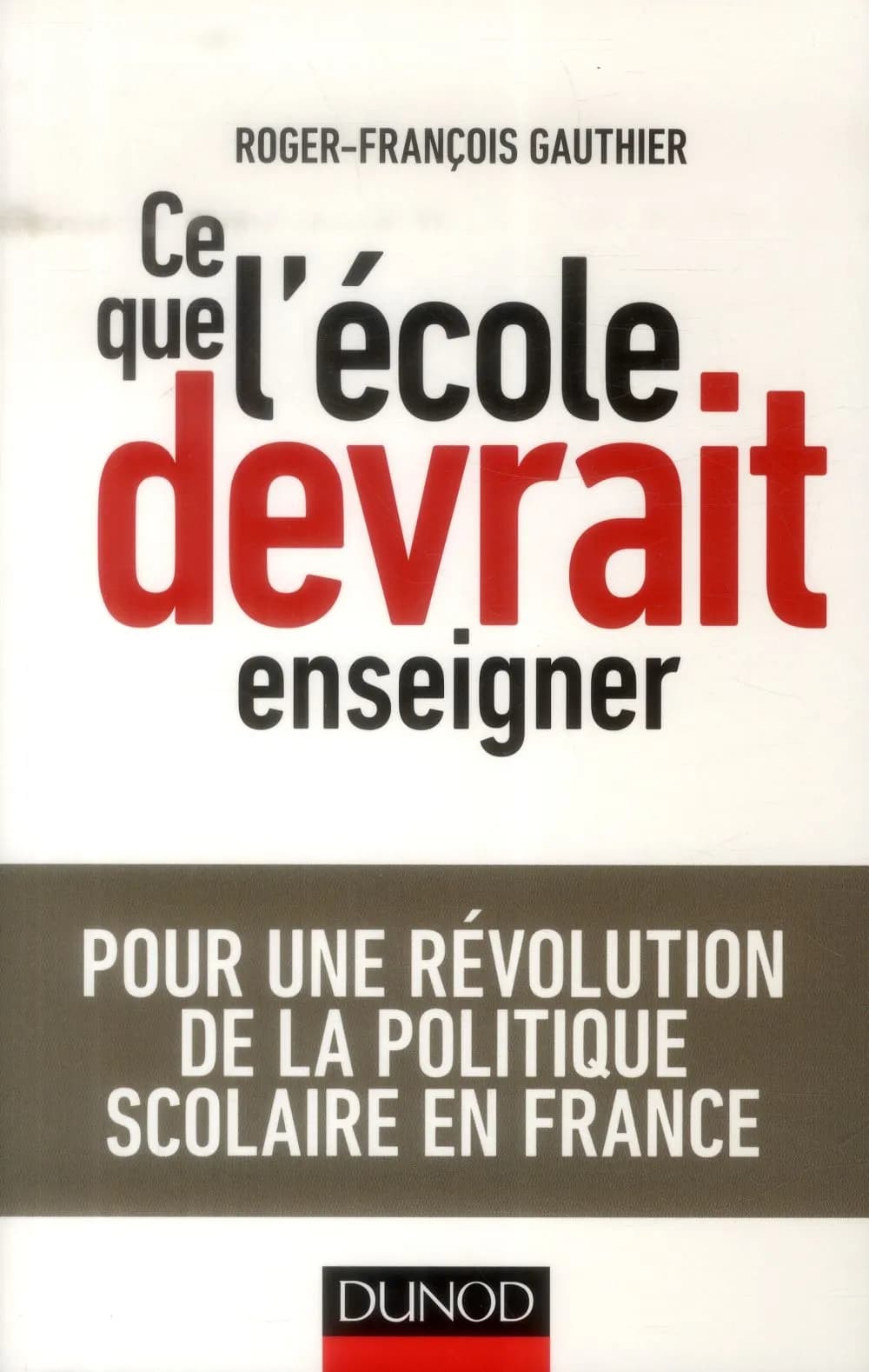 Ce que l'école devrait enseigner