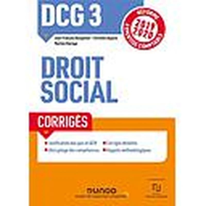 DCG 3 Droit social - Corrigés