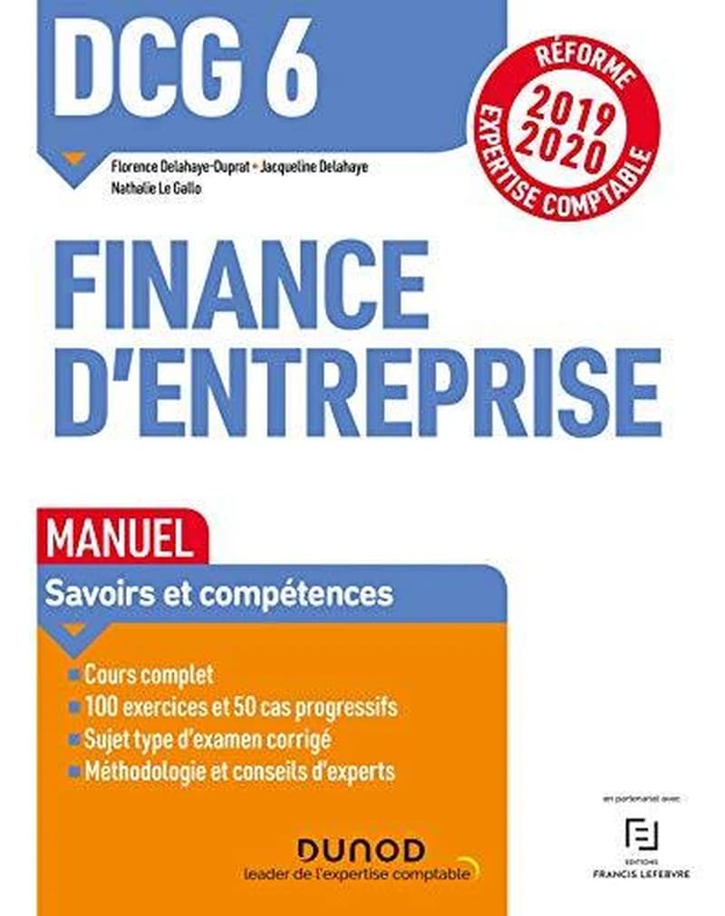 CAMPUS DCG 6 - FINANCE D'ENTREPRISE MANUEL REFORME 2019-2020