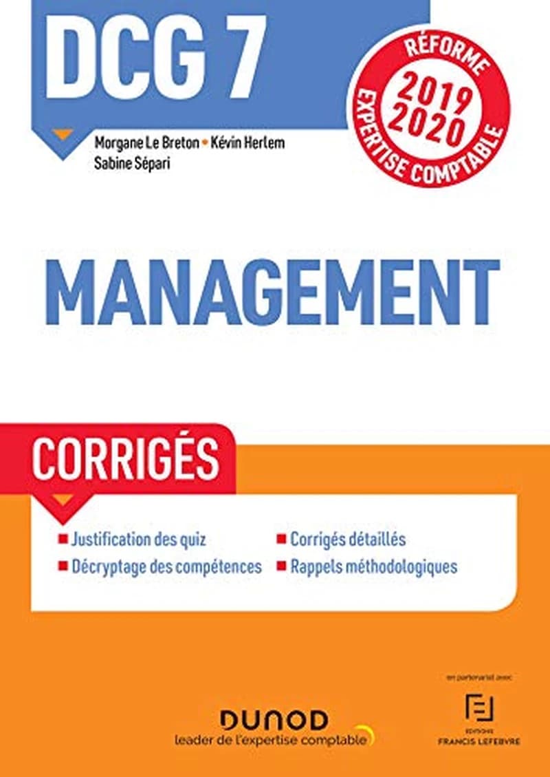 CAMPUS DCG 7 MANAGEMENT - CORRIGES - REFORME 2019-2020