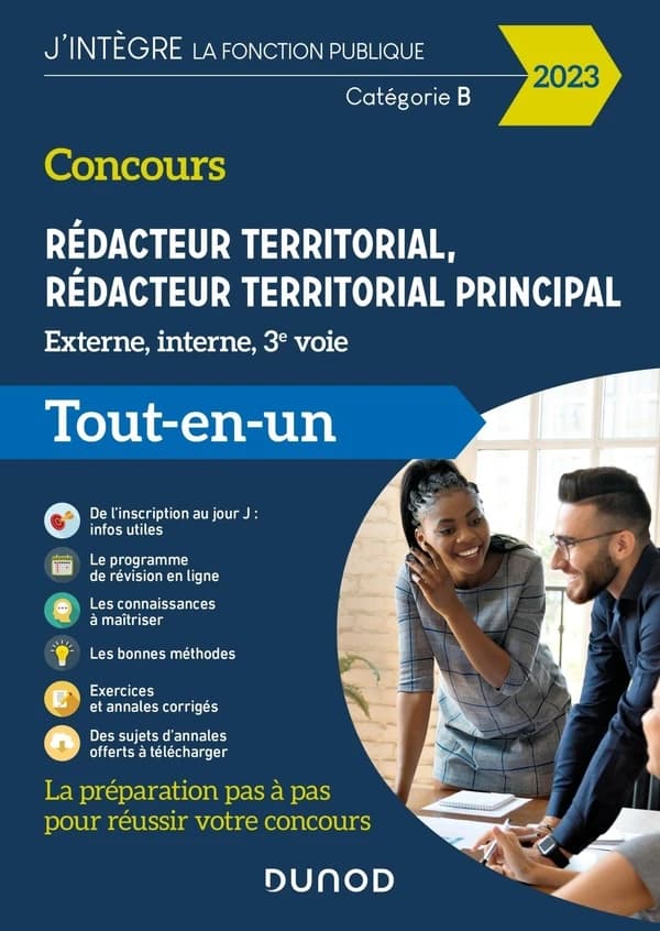 Concours rédacteur territorial, rédacteur territorial principal : externe, interne et 3e voie