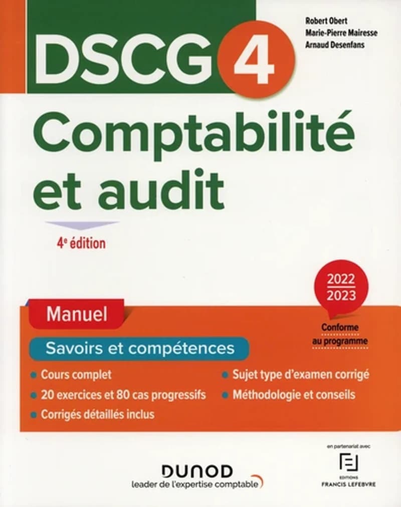 CAMPUS DSCG 4 COMPTABILITE ET AUDIT - MANUEL 2022