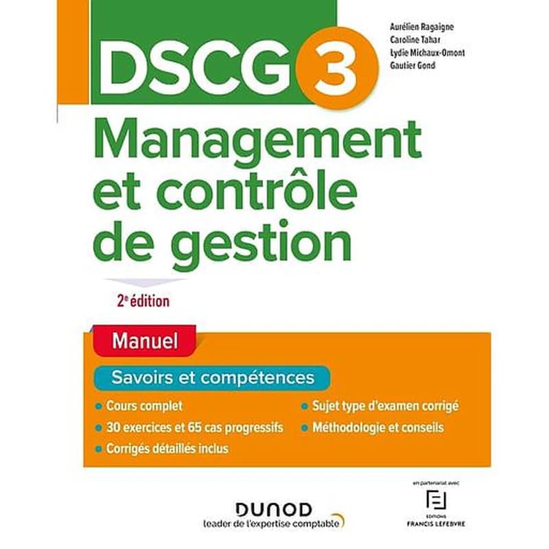 CAMPUS DSCG 3 MANAGEMENT ET CONTROLE DE GESTION - MANUEL - 2E ED.