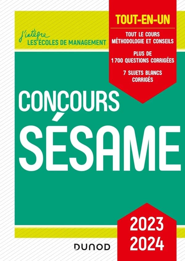 Concours SÉSAME : tout-en-un (7e éd., 2023-2024) M.-V. Speller, P. Boisbourdain, C. Baldit-Dufays... [et al.]