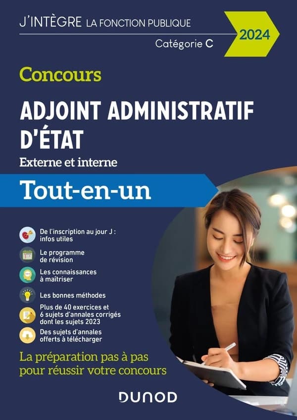 Adjoint administratif d'État : concours : externe et interne, tout-en-un