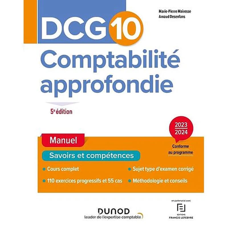 CAMPUS DCG 10 - COMPTABILITE APPROFONDIE - DCG 10 - DCG 10 - COMPTABILITE APPROFONDIE - CORRIGES 2023-2024