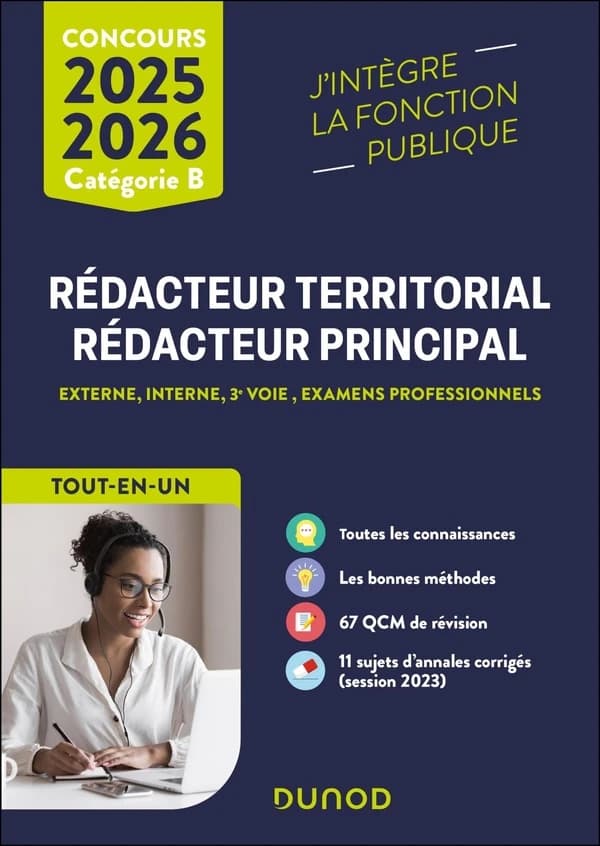 Rédacteur territorial, rédacteur territorial principal : externe, interne, 3e voie , examens professionnels