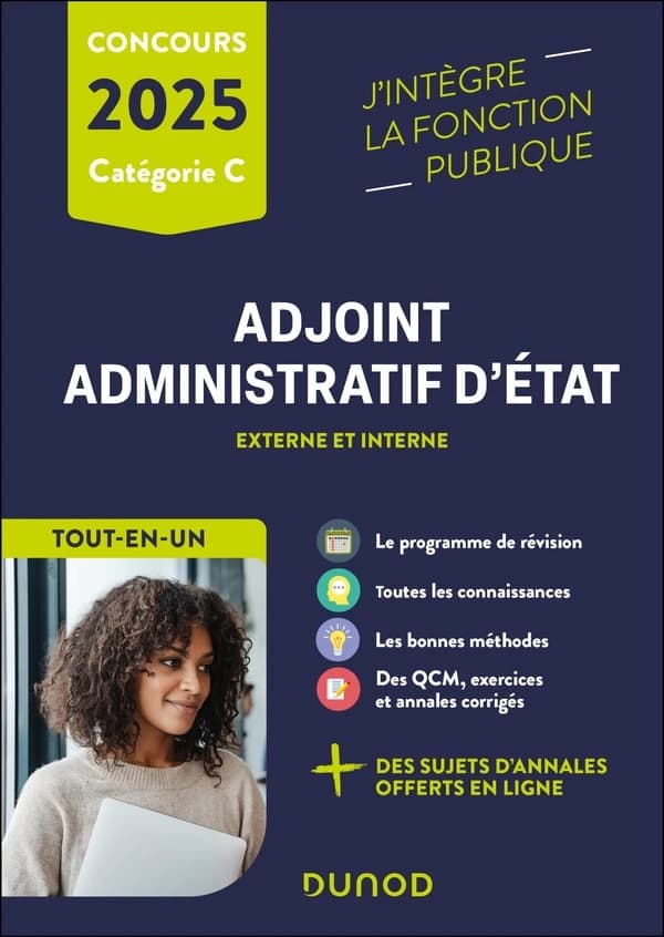 Adjoint administratif d'État : externe et interne ([Éd.] 2025)