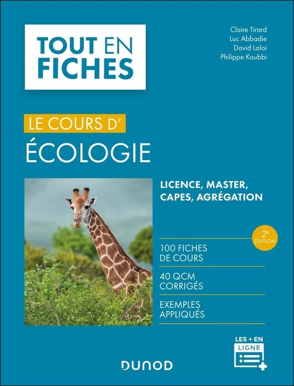Le cours d'écologie : licence, master, CAPES, agrégation (2e éd.) Claire Tirard,... Luc Abbadie,... David Laloi,... [et al.]
