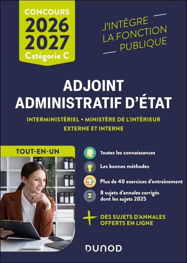 Adjoint administratif d'État : interministériel, ministère de l'intérieur, externe et interne