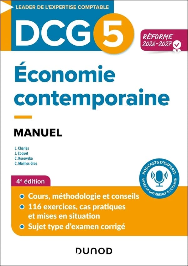 DCG 5 - Économie contemporaine : Manuel - Réforme 2026-2027 (4e édition)