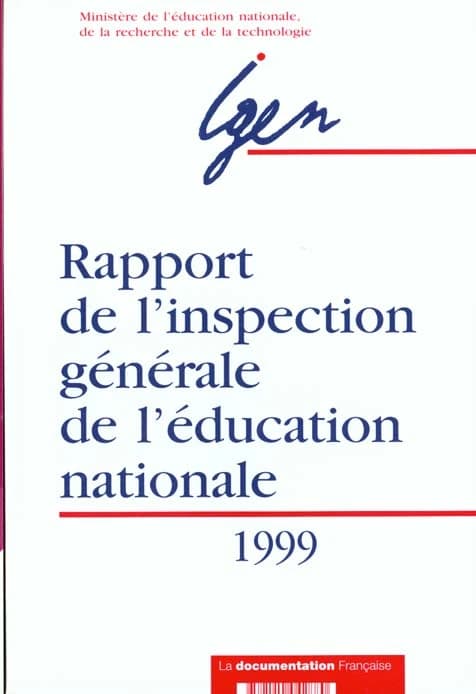 Rapport de l'Inspection générale de l'Education nationale ....
