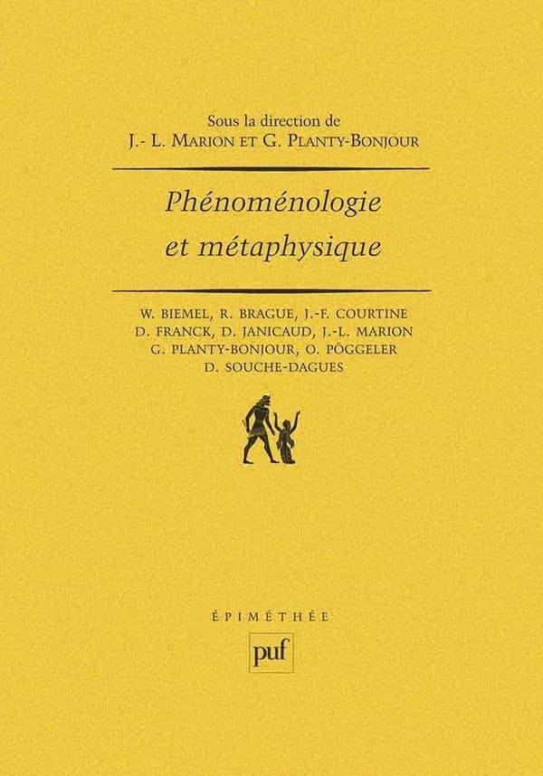 Phénoménologie et métaphysique