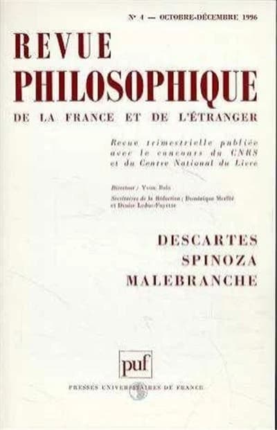 Descartes, Spinoza, Malebranche