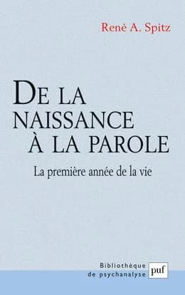De la naissance à la parole : la première année de la vie ([10e éd. ; 4e tirage]) René A. Spitz ; avec la collab. de W. Godfrey Cobliner ; préf. d'Anna Freud ; trad. par Liliane Flournoy