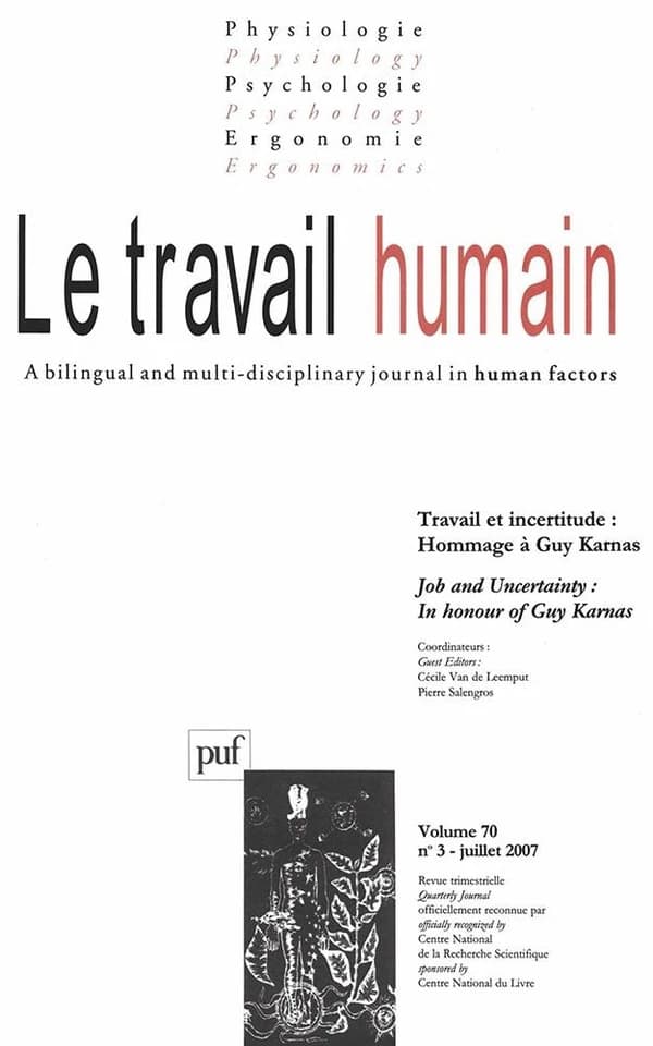 REVUE LE TRAVAIL HUMAIN n.70