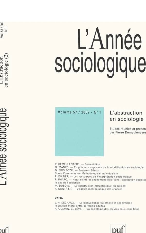 Revue L'Année sociologique n.57