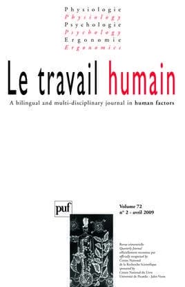 REVUE LE TRAVAIL HUMAIN n.72