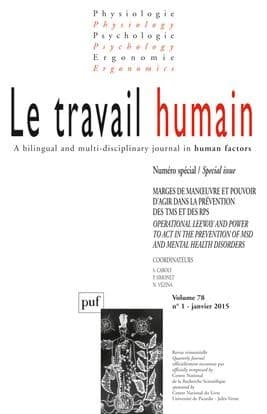 REVUE LE TRAVAIL HUMAIN n.78