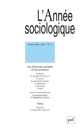 Revue L'Année sociologique n.66