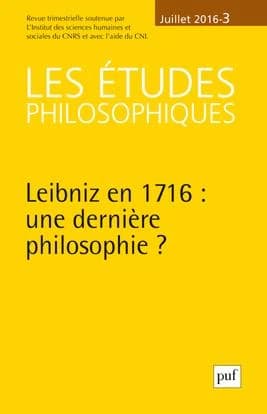 Revue Les études philosophiques n.2016