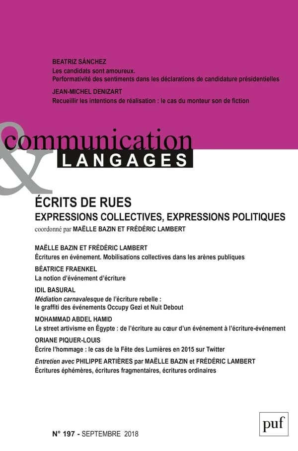 Signes, objets et pratiques (édition 2018)