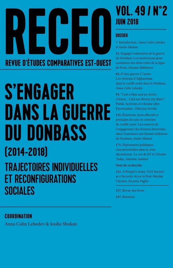 Revue RECEO (revue d'études comparatives Est-Oues) n.49