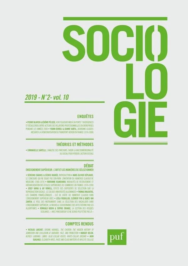 REVUE SOCIOLOGIE n.2 (édition 2019)
