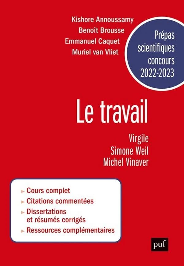 Le travail : Virgile, "Les Géorgiques", Simone Weil, "La condition ouvrière", Michel Vinaver, "Par-dessus bord" (version hyper-brève)
