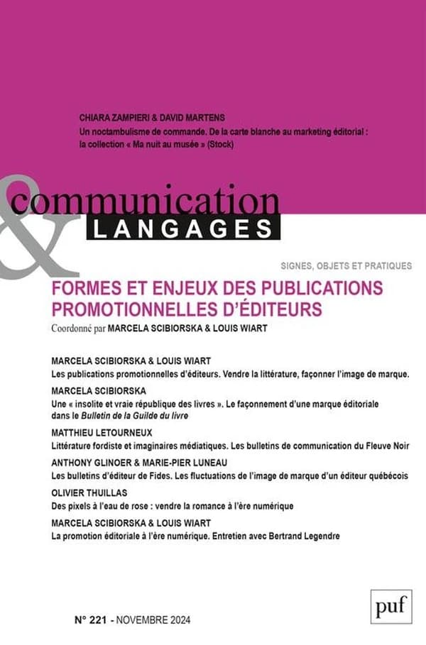 Formes et enjeux des publications promotionnelles d'éditeurs