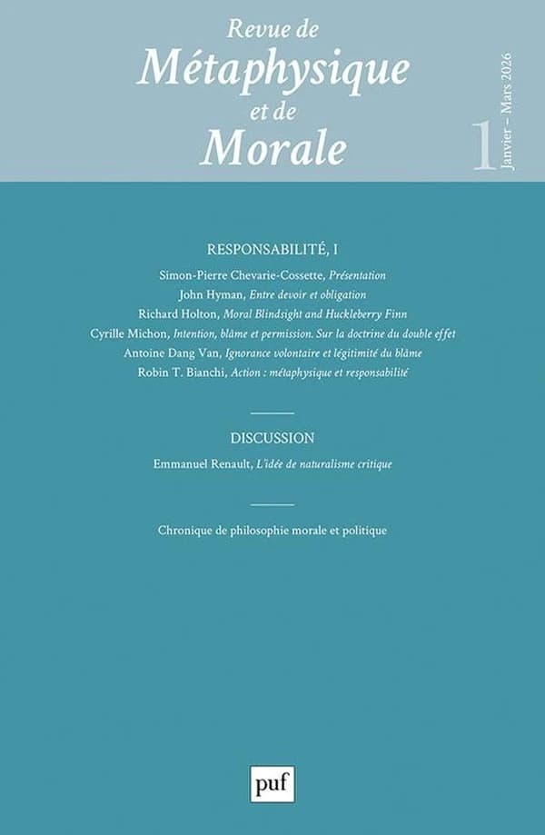 Revue de métaphysique et de morale n.2026-1