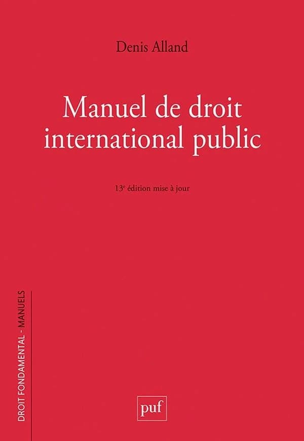 Manuel de droit international public