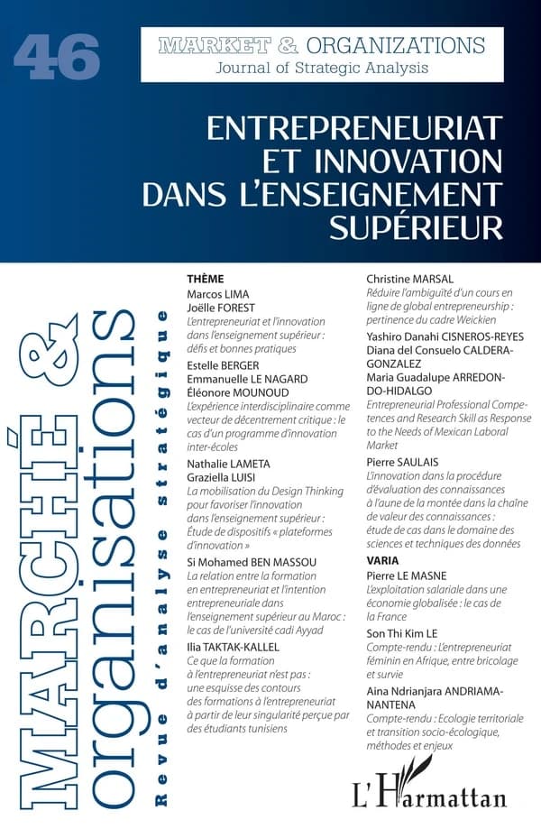 Entrepreneuriat et innovation dans l'enseignement supérieur
