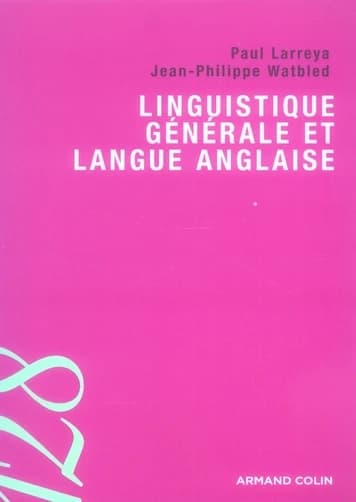 Linguistique générale et langue anglaise